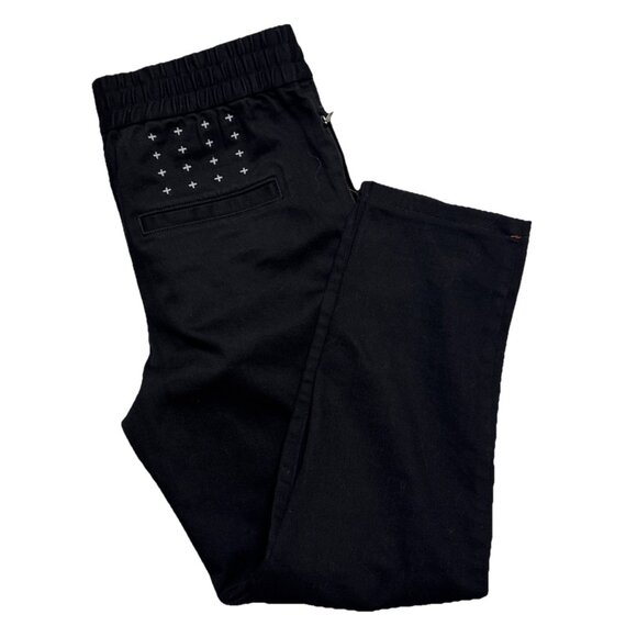Ksubi Denim Trax Black Jogger Pants Size 29 Stretch Capri - Picture 1 of 8